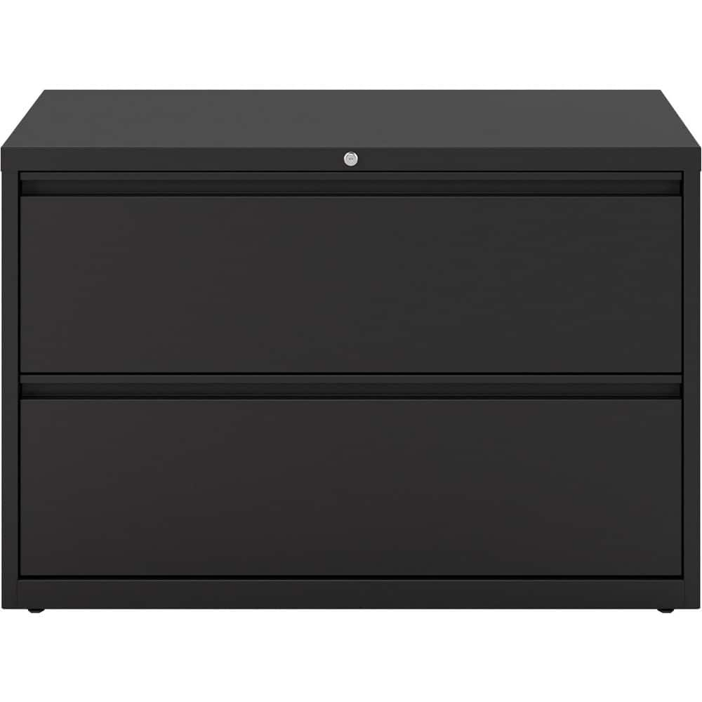 File Cabinets & Accessories; File Cabinet Type: Horizontal; Color: Black; Material: Steel; Number Of Drawers: 2.000