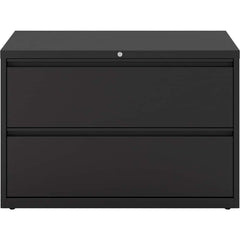 File Cabinets & Accessories; File Cabinet Type: Horizontal; Color: Black; Material: Steel; Number Of Drawers: 2.000