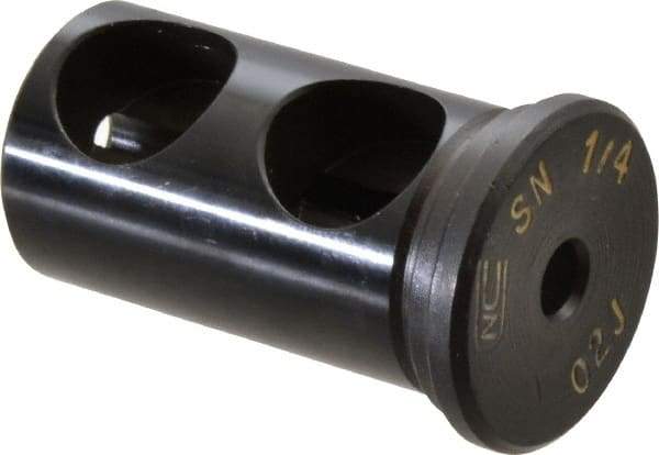 Global CNC Industries - 1/4" ID, 1" OD, 1-3/4" Length Under Head, Type J Lathe Tool Holder Bushing - Type J, 0.265 Inch Thick Head - Exact Industrial Supply