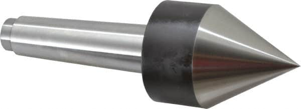 Riten - MT4 Taper Shank, Live Center - 2-1/2" Point Diam, 3-7/16" Point Len, 260 Lb Max Workpc, Pipe Nose Point - Makers Industrial Supply