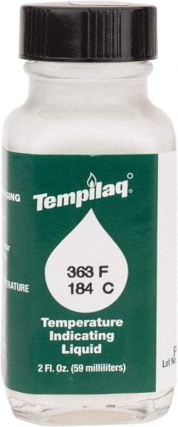 Tempil - 363°F Temp Indicating Liquid - 2 Ounce Container, 184°C - Makers Industrial Supply