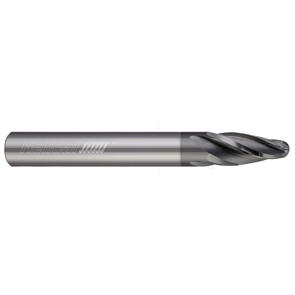 Barrel Cutter End Mills; End Type: Oval Form; Material: Solid Carbide; Shank Diameter (mm): 0.3750; Number of Flutes: 4; Finish/Coating: Nplus; Series/List: End Mills for Aluminum - Multi-Axis Finishers - 4 Flute - Oval Form