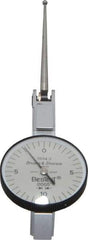 TESA Brown & Sharpe - 0.02 Inch Range, 0.0005 Inch Dial Graduation, Horizontal Dial Test Indicator - 1 Inch White Dial, 0-10-0 Dial Reading, Accurate to 0.0005 Inch - Makers Industrial Supply