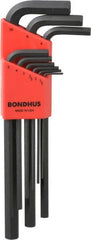 Bondhus - 9 Piece L-Key Hex Key Set - Hex Range 1.5 to 10mm, Protanium - Makers Industrial Supply