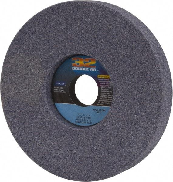 Norton - 7" Diam x 1-1/4" Hole x 1" Thick, I Hardness, 46 Grit Surface Grinding Wheel - Aluminum Oxide, Type 5, Coarse Grade, 3,600 Max RPM, Vitrified Bond, One-Side Recess - Makers Industrial Supply