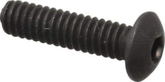 Value Collection - #5-40 UNC Hex Socket Drive, Button Screw - Alloy Steel, Black Oxide Finish, Fully Threaded, 1/2" Length Under Head - Makers Industrial Supply