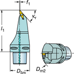 C6-SVMBL-00130-16 Capto® and SL Turning Holder - Makers Industrial Supply