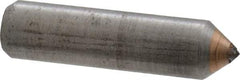 Norton - 1" Long x 1/4" Shank Diam Single Point Diamond Dresser - 80° Included Angle - Makers Industrial Supply