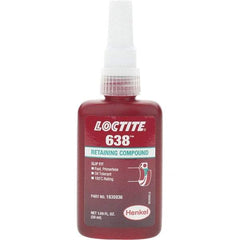 Loctite - 50 mL, Green, High Strength Retaining Compound - Series 638 - Makers Industrial Supply