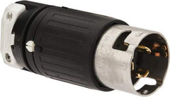 Hubbell Wiring Device-Kellems - 250 VAC, 50 Amp, NonNEMA Configuration, Industrial Grade, Self Grounding Plug - 3 Phase, 3 Poles, IP20, 0.83 to 1-1/4 Inch Cord Diameter - Makers Industrial Supply