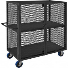 Durham - 2,000 Lb Capacity 2-Shelf Security Mesh Truck - Makers Industrial Supply