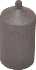 Cratex - 1" Max Diam x 1-3/4" Long, Cone, Rubberized Point - Medium Grade, Silicon Carbide, 1/4" Arbor Hole, Unmounted - Makers Industrial Supply
