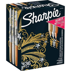 Sharpie - Markers & Paintsticks Type: Permanent Color: Bronze; Gold - Makers Industrial Supply