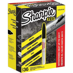 Sharpie - Markers & Paintsticks Type: Permanent Color: Black - Makers Industrial Supply