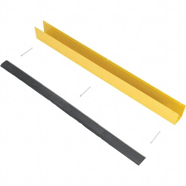 Vestil - 4-7/8" Long, Rubber Rack Guard - Yellow/Black - Makers Industrial Supply