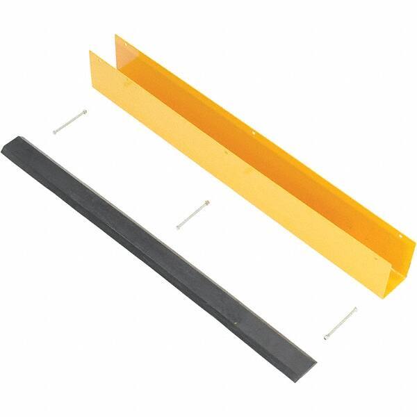 Vestil - 4-7/8" Long, Rubber Rack Guard - Yellow/Black - Makers Industrial Supply