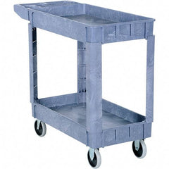 Vestil - 550 Lb Capacity, 17" Wide x 39-1/2" Long x 28" High Bin Cart - 2 Shelf, Plastic - Makers Industrial Supply