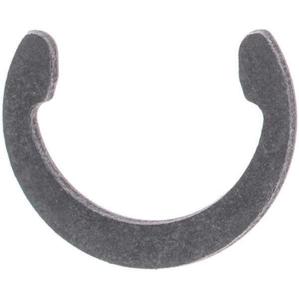 Rotor Clip - 11/16" Shaft Diam, 0.619" Groove Diam, Spring Steel External C Style Retaining Ring - Makers Industrial Supply