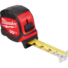 Milwaukee Tool - 35' x 1-5/16" Yellow/Black Blade Tape Measure - Makers Industrial Supply