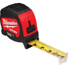 Milwaukee Tool - 35' x 1-5/16" Yellow/Black Blade Tape Measure - Makers Industrial Supply