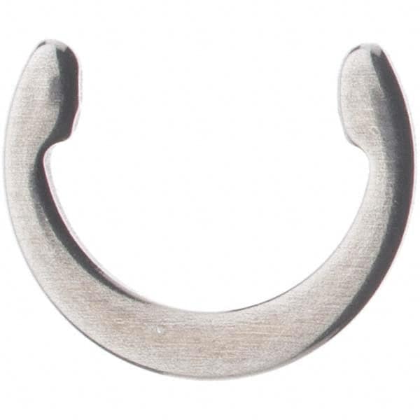 Rotor Clip - 9/32" Shaft Diam, 0.247" Groove Diam, Stainless Steel External C Style Retaining Ring - Makers Industrial Supply