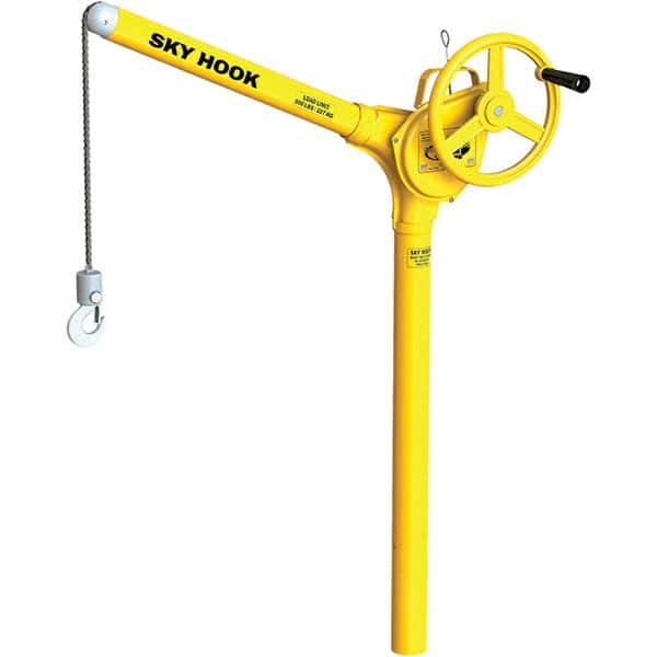 Sky Hook - 500 Lb Steel Lifting Hook Crane - Makers Industrial Supply