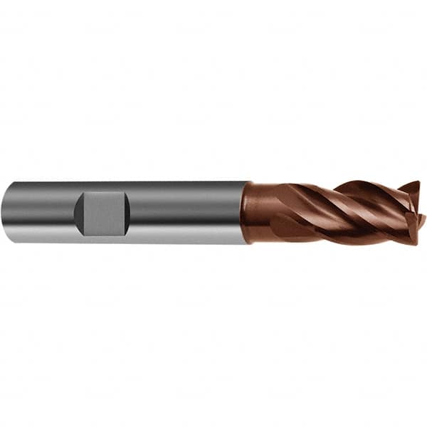 Guhring - 5/16", 4 Flute, Single End, Solid Carbide, Corner Chamfer End Mill - 2" OAL, 1/2 LOC, Right Hand Cut - Makers Industrial Supply