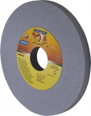 Norton - 6" Diam x 1-1/4" Hole x 1/2" Thick, J Hardness, 80 Grit Surface Grinding Wheel - Aluminum Oxide, Type 1, Medium Grade, 4,140 Max RPM, Vitrified Bond, No Recess - Makers Industrial Supply