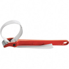 Rothenberger - 12" Max Pipe Capacity, 13-3/4" Long, Strap Wrench - 3" Actual OD, 16" Handle Length - Makers Industrial Supply