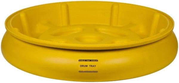 Eagle - 10 Gal Sump, 1,000 Lb Capacity, 1 Drum, Plastic Drum Tray - 6" High - Makers Industrial Supply