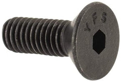 Value Collection - #8-36 UNF Hex Socket Drive, Flat Screw - Alloy Steel, Black Oxide Finish, Fully Threaded, 1/2" OAL - Makers Industrial Supply