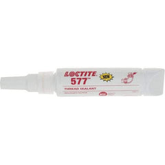 Loctite - 50 mL Tube, Yellow, Medium Strength Liquid Threadlocker - Series 577 - Makers Industrial Supply