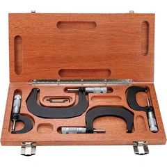 TESA Brown & Sharpe - Mechanical Outside Micrometer Sets Minimum Measurement (Inch): 0 Minimum Measurement (Decimal Inch): 0 - Makers Industrial Supply