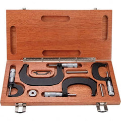 TESA Brown & Sharpe - Mechanical Outside Micrometer Sets Minimum Measurement (Inch): 0 Minimum Measurement (Decimal Inch): 0 - Makers Industrial Supply