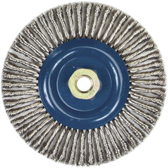 Norton - 6" OD, 5/8-11 Arbor Hole, Stringer Bead Stainless Steel Wheel Brush - Makers Industrial Supply