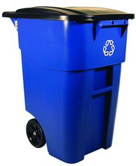 50 Gallon Brute Recycling Container with Lid - Makers Industrial Supply