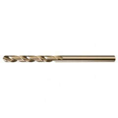 #10 RHS / RHC HSS-CO 8% (M42) 135 Degree Split Point NAS907 Type J Cobalt Heavy Duty 6″ Extended Length Drill - Straw / Gold Oxide - Makers Industrial Supply