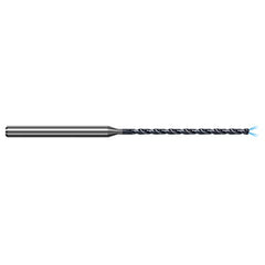 2 mm Dia. × 4 mm Shank × 44 mm Flute Length × 100 mm OAL, 20xD, 140°, AlTiN, 2xD Flute, Coolant Thru, Round Solid Carbide Drill - Exact Industrial Supply