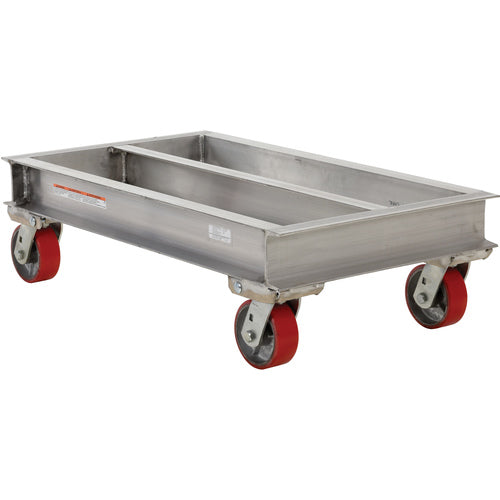 Aluminum Channel Dolly 2000 lb 21W × 36L - Exact Industrial Supply