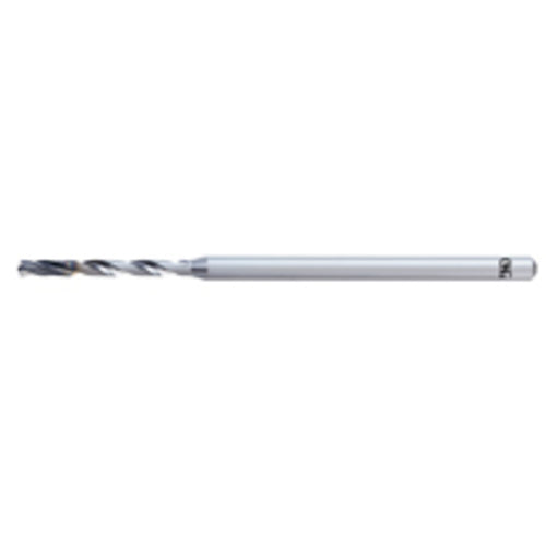 1.9 mm Dia. × 3 mm Shank × 19 mm Flute Length × 65 mm OAL, 5xD, IchAda, 2 Flute, No, Solid Carbide Drill - Exact Industrial Supply