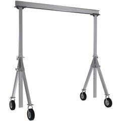 Aluminum Gantry Crane W/Pnu Caster 10 × 12 - Exact Industrial Supply