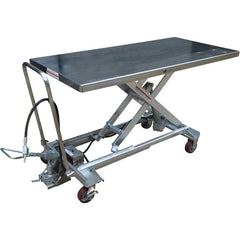 Air SS Cart 1000 lb 31.5 × 63 - Exact Industrial Supply