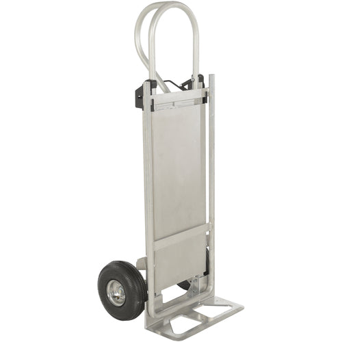 Hand Truck W/Folding Platform Pneumatic - Exact Industrial Supply