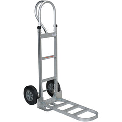 Aluminum P-Handle Hand Truck Hard Rubber - Exact Industrial Supply