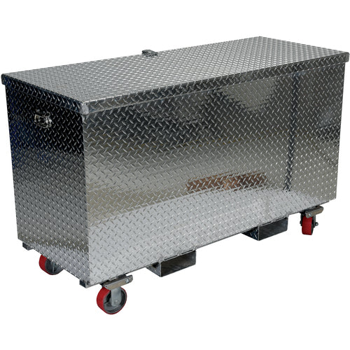 Aluminum Tool Box -Casters/Forks 30 × 60 - Exact Industrial Supply