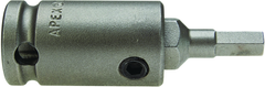 #SZ-20 - 1/2" Square Drive - 3/16" M Hex - 2-1/2" Overall Length SAE Bit - Makers Industrial Supply