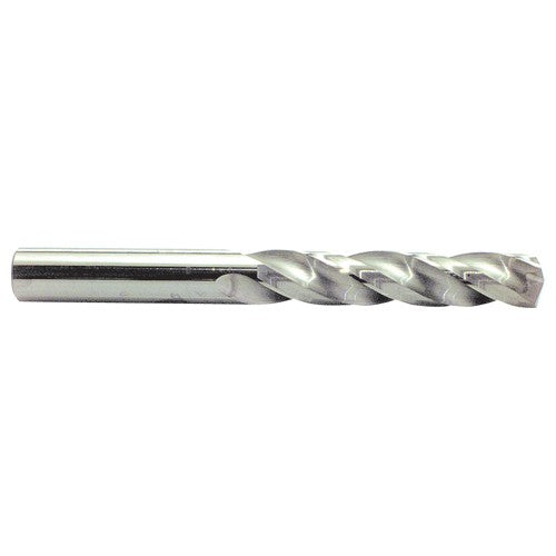 ‎5/16″ Dia. × 5/16″ Shank × 2-3/8″ Flute Length × 3-3/4″ OAL, 5xD, 150°, Bright, 3 Flute, External, Round Solid Carbide Drill - Exact Industrial Supply