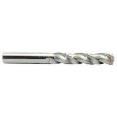 ‎1/2″ Dia. × 1/2″ Shank × 3″ Flute Length × 4-3/4″ OAL, 5xD, 150°, Bright, 3 Flute, External, Round Solid Carbide Drill - Exact Industrial Supply