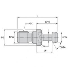 RK30BT1M PULL STUD - Makers Industrial Supply