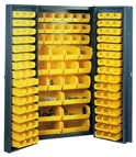 38 x 24 x 72'' (132 Bins Included) - Bin Storage Cabinet - Makers Industrial Supply